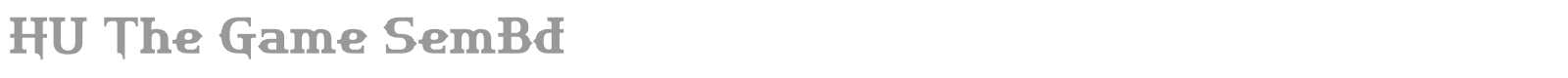 Hu The Game font preview